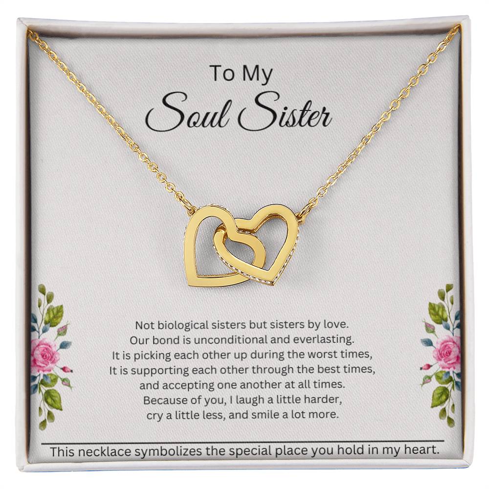 Soul Sister Interlocking Hearts Necklace