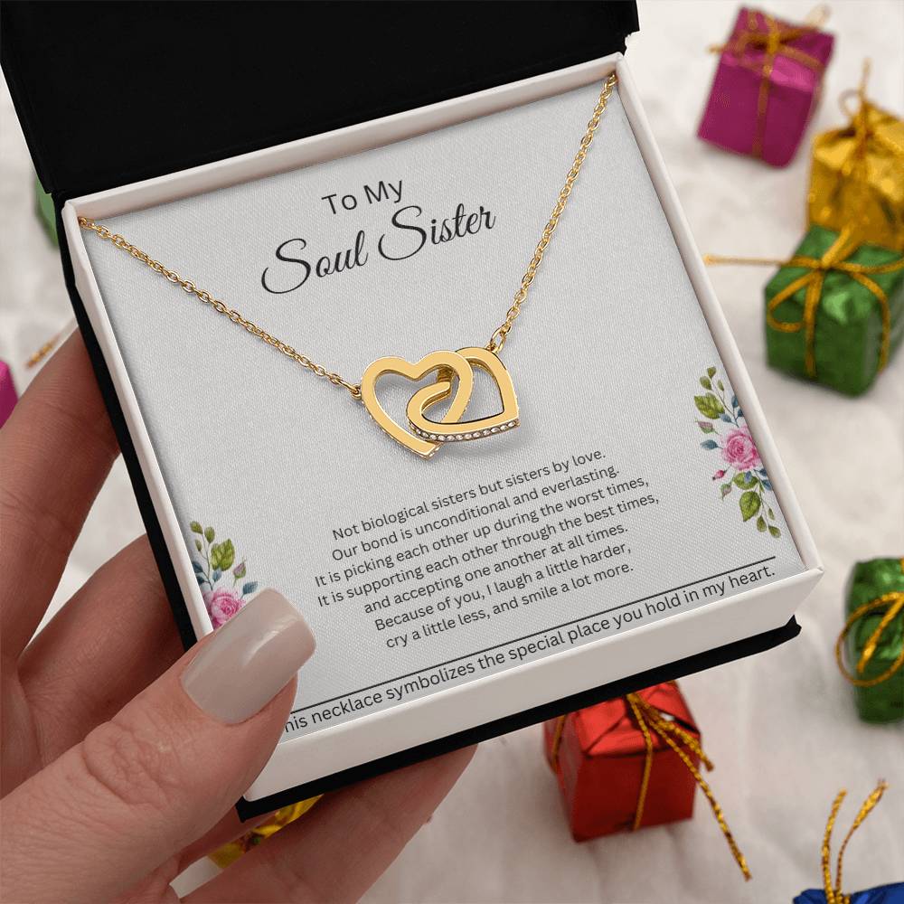 Soul Sister Interlocking Hearts Necklace