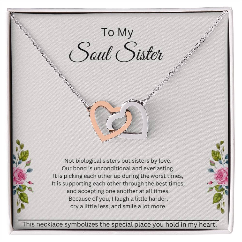 Soul Sister Interlocking Hearts Necklace