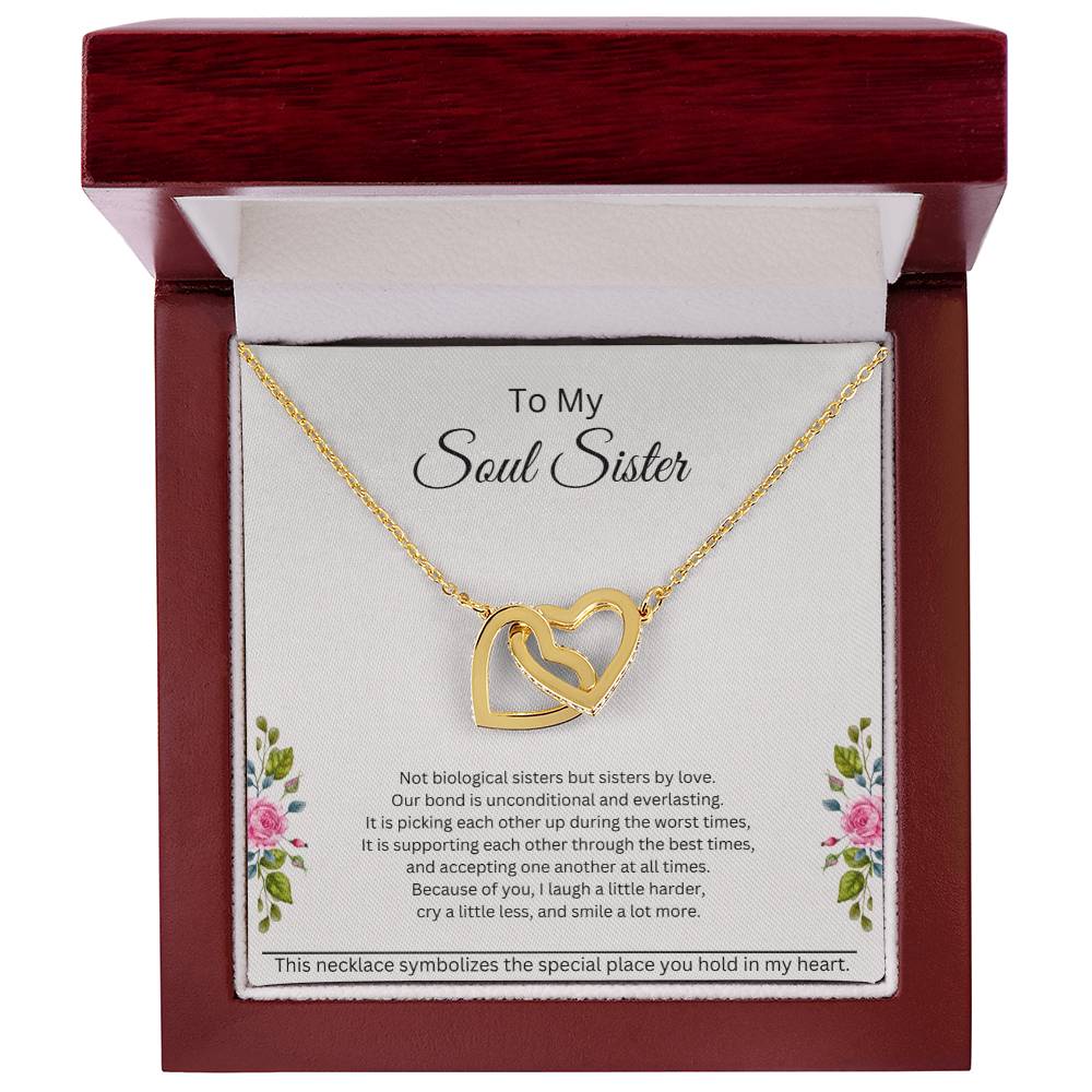 Soul Sister Interlocking Hearts Necklace