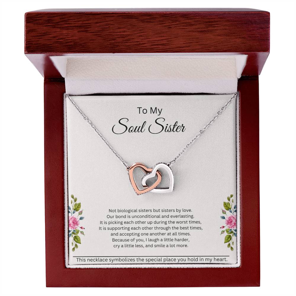 Soul Sister Interlocking Hearts Necklace