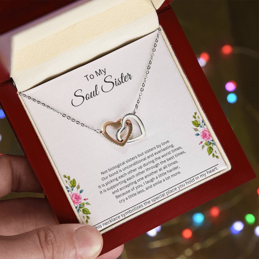 Soul Sister Interlocking Hearts Necklace