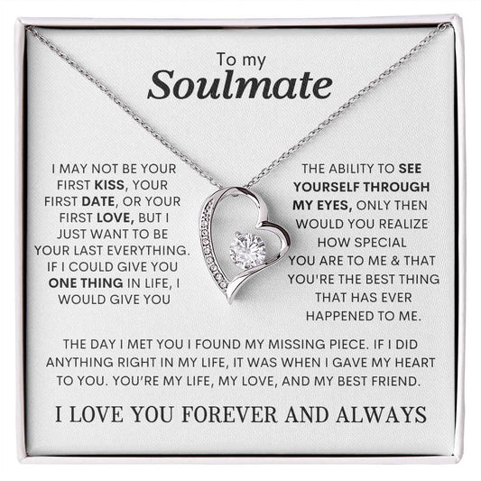 To My Soulmate Forever Love Necklace