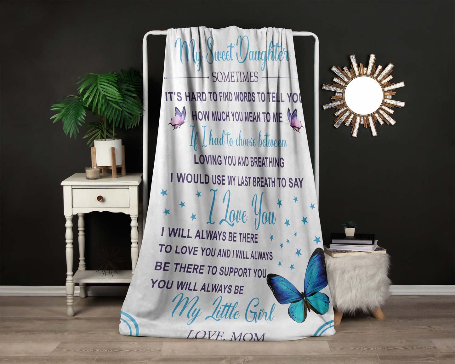 To My Sweet Daughter FLM Arctic Fleece Blanket 50x60